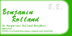 benjamin rolland business card
