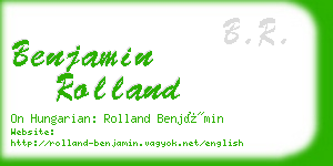 benjamin rolland business card